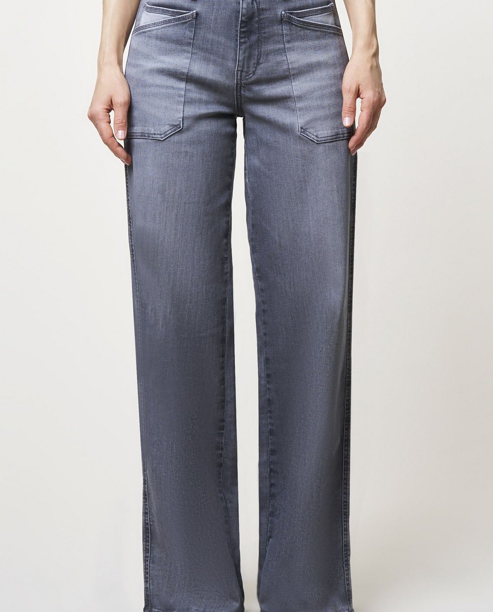 Judy Wide Leg Grey Blue Fire Co.